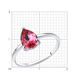 Кольцо Diamant - Серебро 925, Кристалл (арт. 94-110-00220-1)