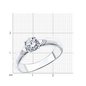 Кольцо Diamant - Серебро 925, Фианит (арт. 94-110-01548-1)