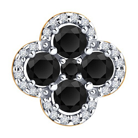 Подвеска SOKOLOV - Серебро 925, Фианит, Шпинель (арт. 92030817)