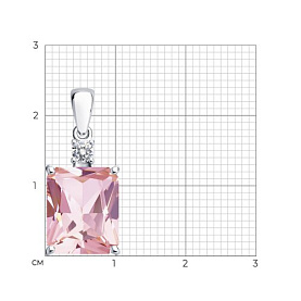 Подвеска SOKOLOV - Серебро 925, Фианит (арт. 92030426)