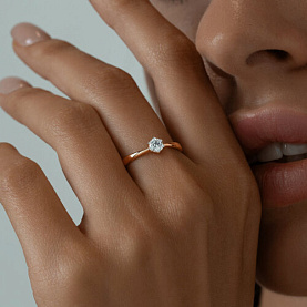 Кольцо SOKOLOV - Серебро 925, Фианит (арт. 93011083)