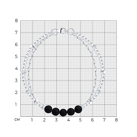 Браслет SOKOLOV - Серебро 925, Вулканическая лава (арт. 83050064)