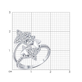 Кольцо SOKOLOV - Серебро 925, Фианит (арт. 94014661)