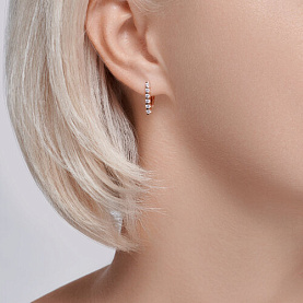 Серьги SOKOLOV - Золото 585, Фианит (арт. 51-120-02033-1)