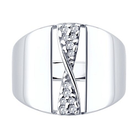 Кольцо SOKOLOV - Серебро 925, Фианит (арт. 94014837)