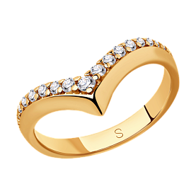 Кольцо SOKOLOV - Серебро 925, Фианит (арт. 93010802)