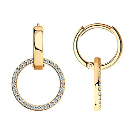 Серьги SOKOLOV - Серебро 925, Фианит (арт. 93022439)