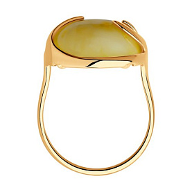 Кольцо Diamant - Серебро 925, Янтарь пресс. (арт. 93-310-00840-1)