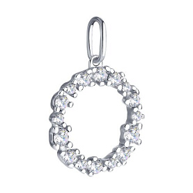 Подвеска SOKOLOV - Серебро 925, Фианит (арт. 94032330)