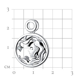 Подвеска Talant - Серебро 925, Фианит (арт. 55-72-0001-27886)