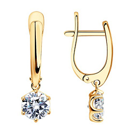 Серьги SOKOLOV - Серебро 925, Фианит (арт. 93020908)