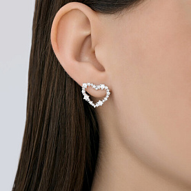 Серьги Diamant - Серебро 925, Фианит (арт. 94-122-00096-1)