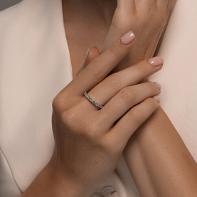 Кольцо SOKOLOV - Серебро 925, Топаз, Фианит (арт. 92014520)