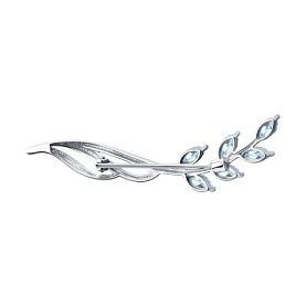 Брошь SOKOLOV - Серебро 925, Топаз (арт. 92040044)