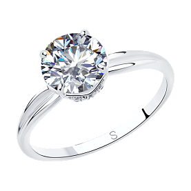 Кольцо SOKOLOV - Серебро 925, Фианит (арт. 94012940)