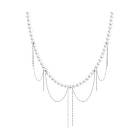 Колье Diamant - Серебро 925, Жемчуг имитация (арт. 94071368)