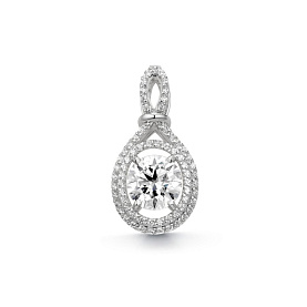 Подвеска Дар - Серебро 925, Синтетический муассанит, Фианит (арт. П-2655рс1612800)