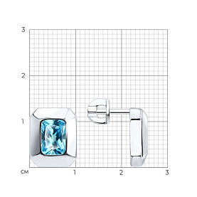 Серьги SOKOLOV - Серебро 925, Фианит (арт. 94026817)