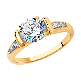 Кольцо SOKOLOV - Серебро 925, Фианит (арт. 93010783)