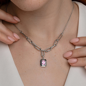 Колье SOKOLOV - Серебро 925, Фианит (арт. 94071083)