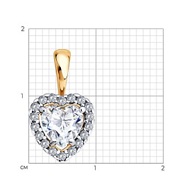 Подвеска Diamant - Серебро 925, Фианит (арт. 93130001221-DIAMANT)
