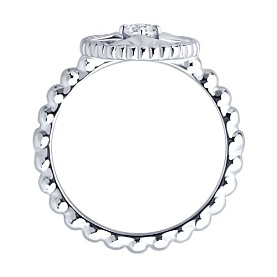 Кольцо SOKOLOV - Серебро 925, Фианит, Эмаль (арт. 94014463)