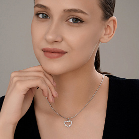 Подвеска Diamant - Серебро 925, Фианит (арт. 94-130-00096-1)