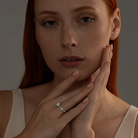 Кольцо SOKOLOV - Серебро 925, Фианит (арт. 94013667)