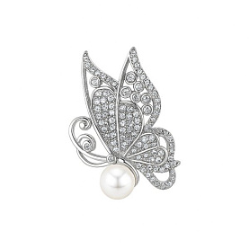 Брошь Кабаровских - Серебро 925, Жемчуг культивированный, Фианит (арт. 5-9006-1500)