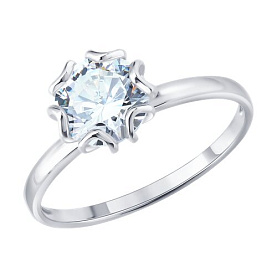 Кольцо SOKOLOV - Серебро 925, Фианит (арт. 94014866)