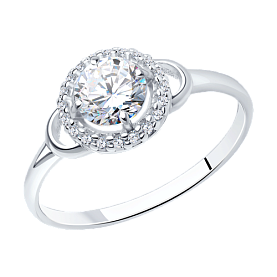 Кольцо SOKOLOV - Серебро 925, Фианит (арт. 94012742)