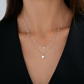 Колье SOKOLOV - Серебро 925, Фианит (арт. 94071218)