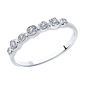 Кольцо SOKOLOV - Серебро 925, Фианит (арт. 94012842)