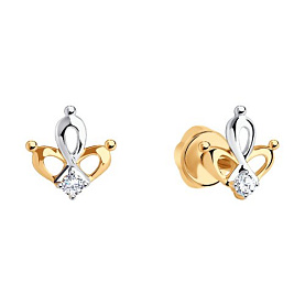 Серьги SOKOLOV - Золото 375, Фианит (арт. 31-122-01003-1)