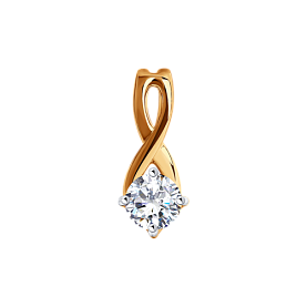 Подвеска SOKOLOV - Золото 375, Фианит (арт. 31-130-01001-1)