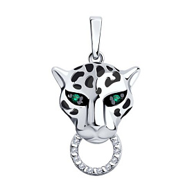 Подвеска SOKOLOV - Серебро 925, Фианит, Эмаль (арт. 94033040)