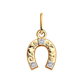 Подвеска SOKOLOV - Золото 375, Фианит (арт. 033097-4)