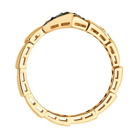 Кольцо SOKOLOV - Золото 585, Изумруд (арт. 717252)