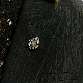 Брошь Diamant - Серебро 925, Кристалл, Фианит (арт. 94-140-00524-1)