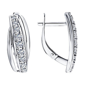 Серьги Diamant - Серебро 925, Фианит (арт. 94-120-00817-1)