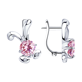 Серьги SOKOLOV - Серебро 925, Фианит (арт. 94023779)