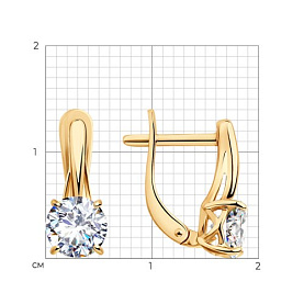 Серьги SOKOLOV - Серебро 925, Фианит (арт. 93020906)
