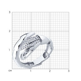 Кольцо SOKOLOV - Серебро 925, Фианит (арт. 94014458)