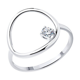 Кольцо SOKOLOV - Серебро 925, Фианит (арт. 94013871)