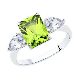 Кольцо SOKOLOV - Серебро 925, Фианит (арт. 92011286)