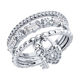 Кольцо Diamant - Серебро 925, Фианит (арт. 94-110-01849-1)