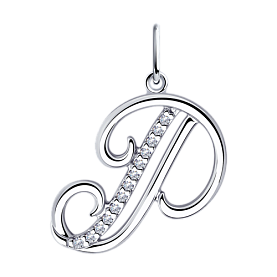 Подвеска Diamant - Серебро 925, Фианит (арт. 94-130-01374-1)