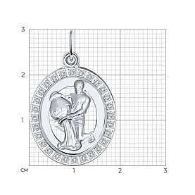 Подвеска Diamant - Серебро 925, Фианит (арт. 94-130-00154-1)