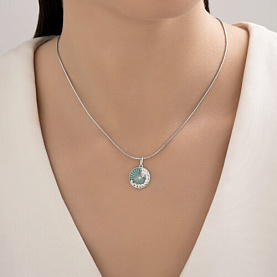 Подвеска Diamant - Серебро 925, Фианит, Эмаль (арт. 94-130-02343-1)