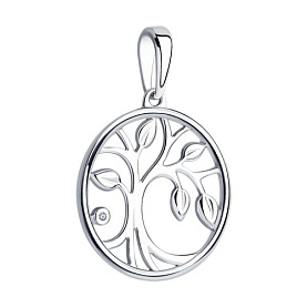 Подвеска SOKOLOV - Серебро 925, Бриллианит (арт. 87030059)